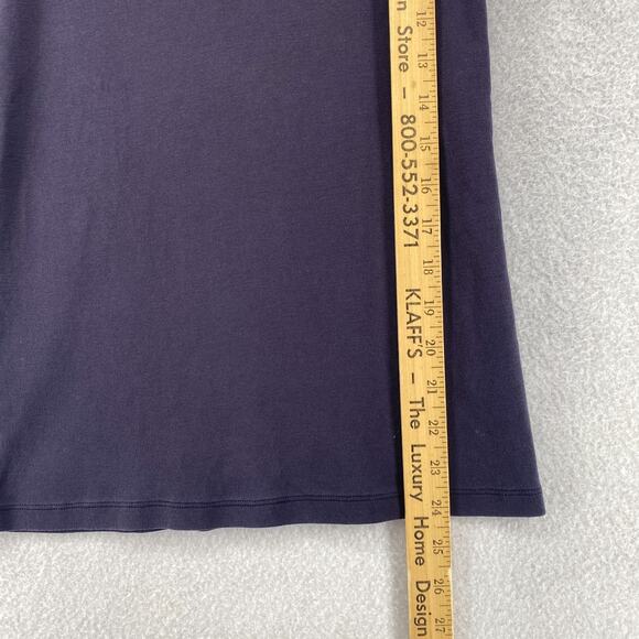 EILEEN FISHER Tank Top S Organic Cotton Ribbed Cami Scoop Neck Shell Blue - Picture 9 of 14